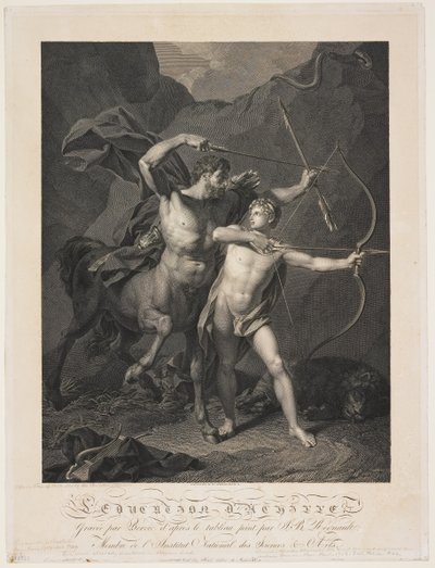 The Education of Achilles by the Centaur Chiron by Charles Clément Bervic